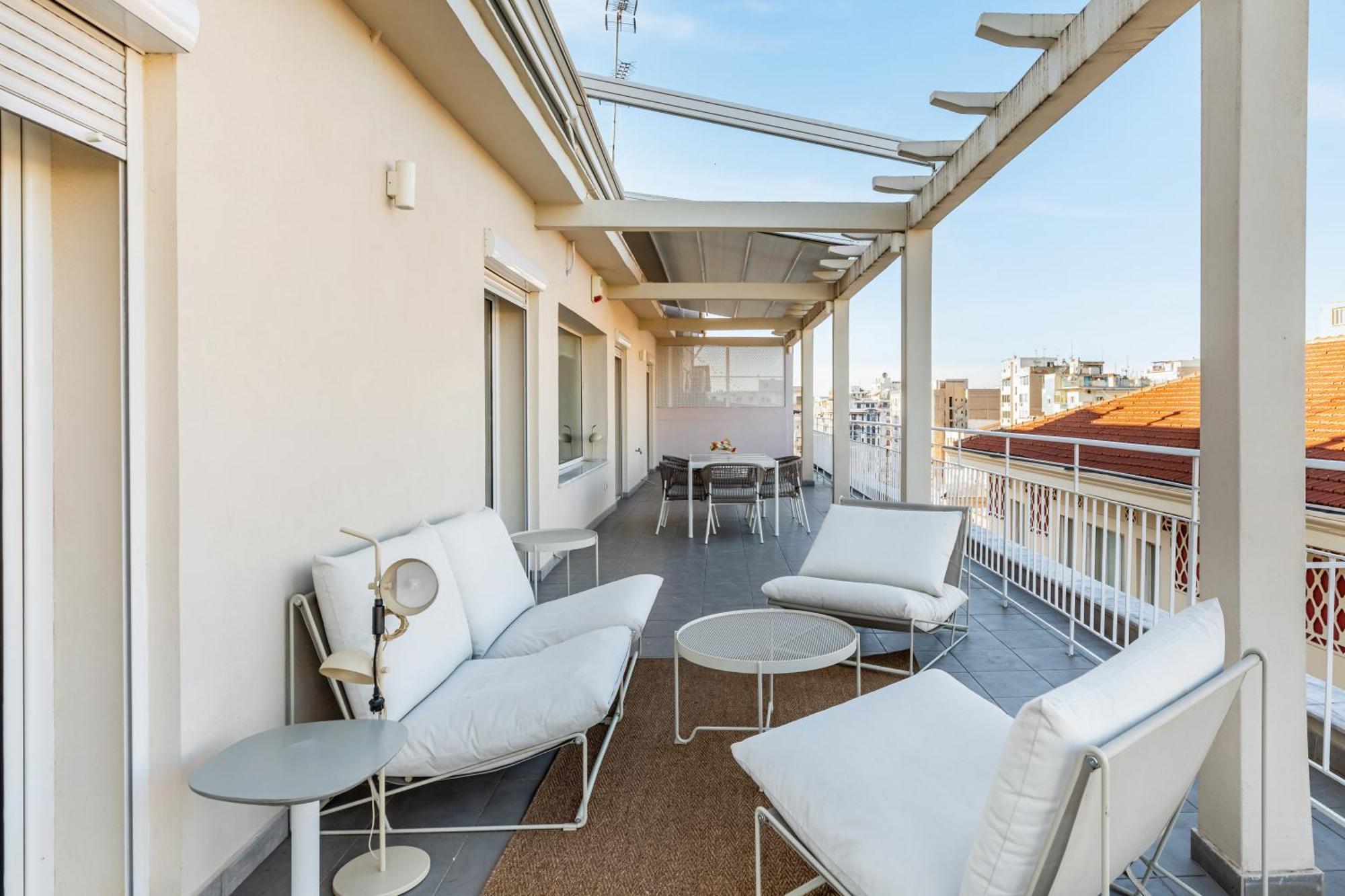 Apollo, Luxe Aristotelous Penthouse, City View Tessalónica Exterior foto
