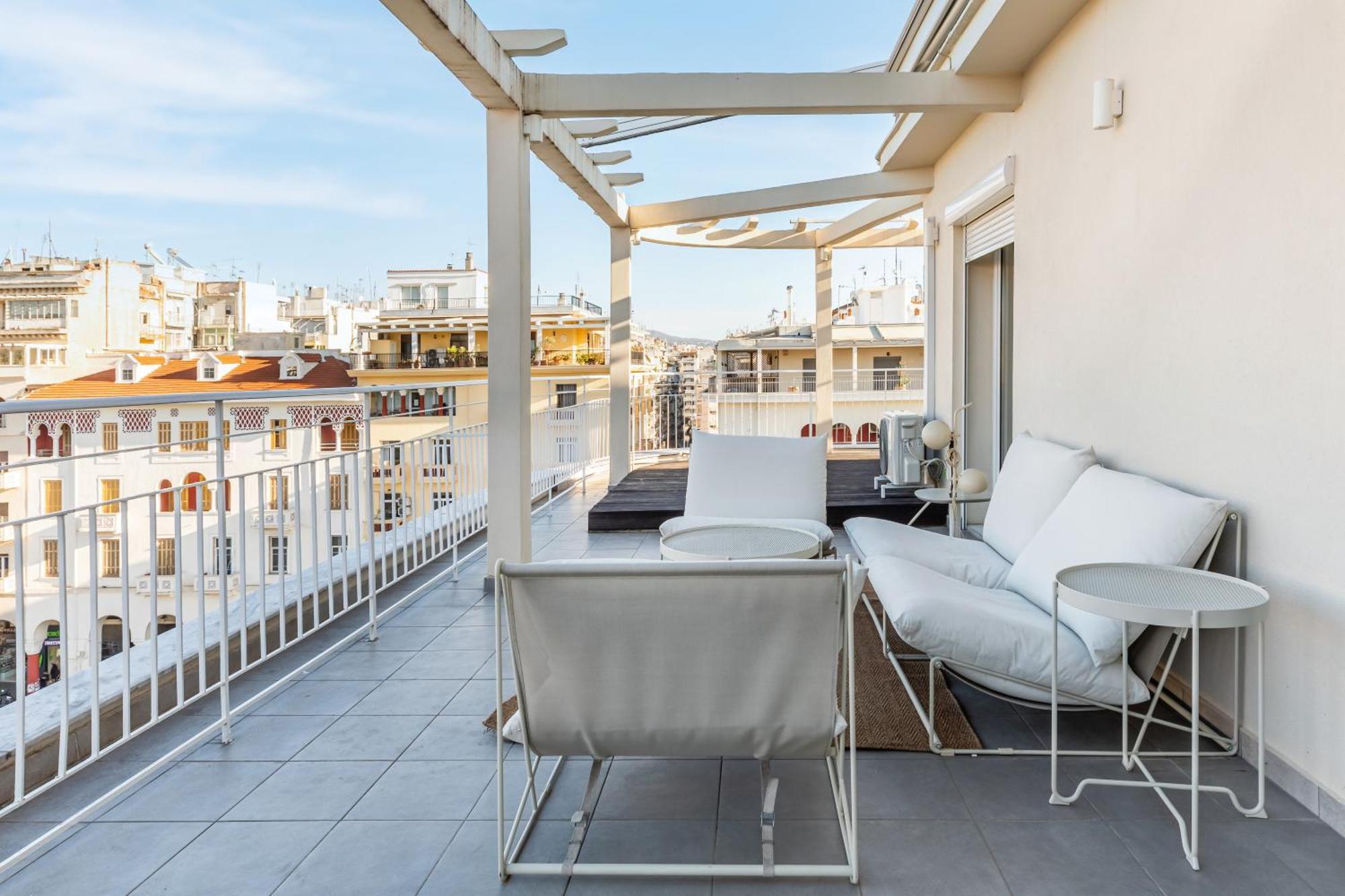 Apollo, Luxe Aristotelous Penthouse, City View Tessalónica Exterior foto