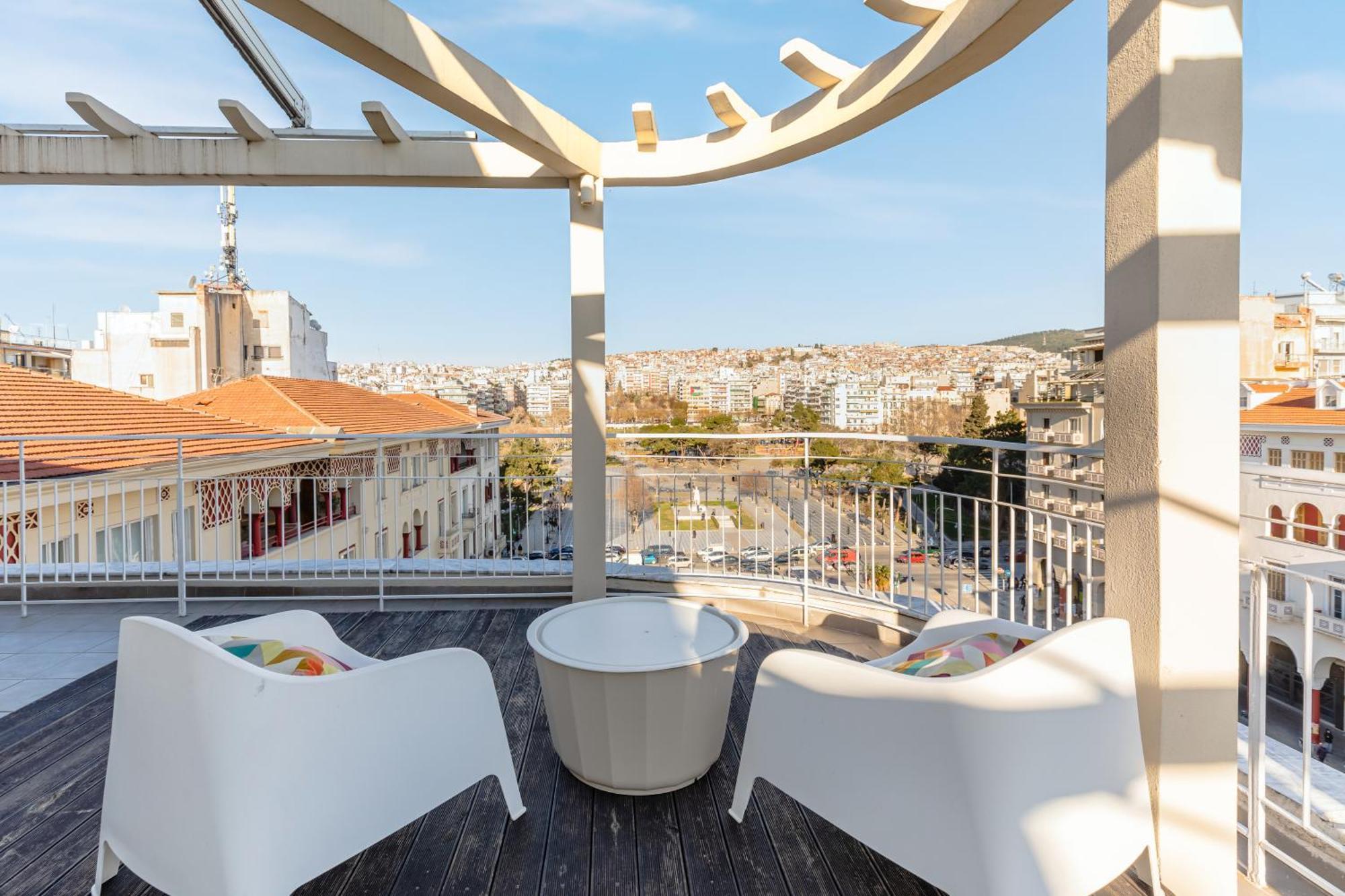 Apollo, Luxe Aristotelous Penthouse, City View Tessalónica Exterior foto